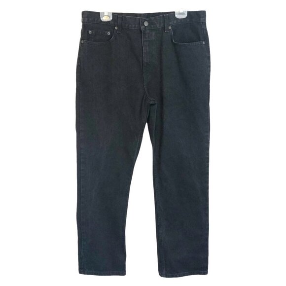 Mens  Regular Fit Black Jeans - Picture 1 of 10